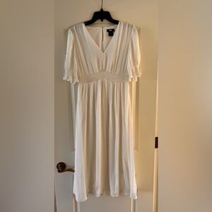 DKNY White Summer Midi Dress - NWOT